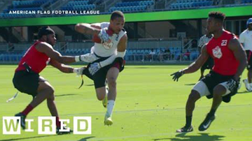 INSIDE THE HIGH-TECH FLAG FOOTBALL LEAGUE THAT'S TAKING ON THE NFL