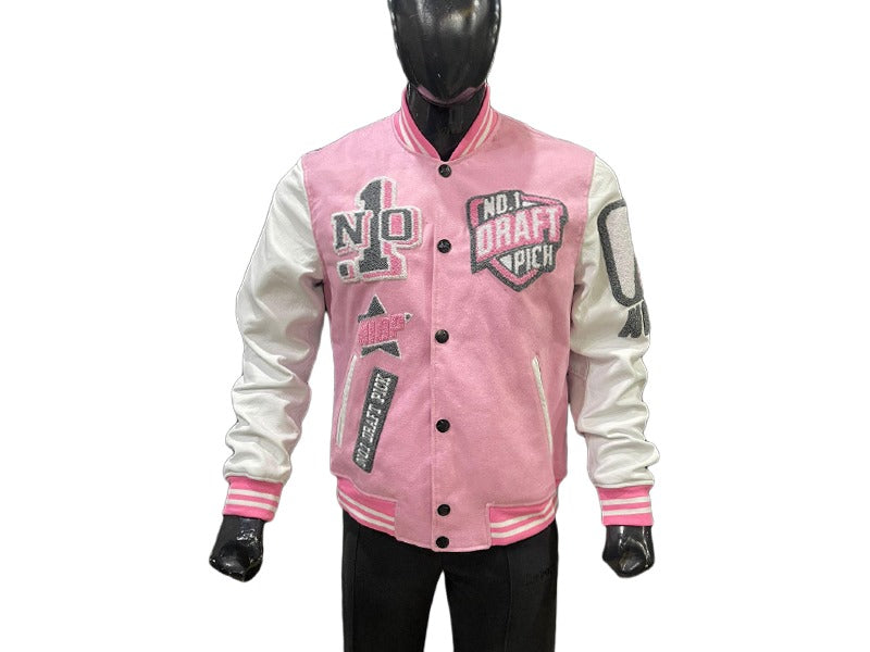 N1DPVSJ-4000-N1DP VARSITY (EASTER WALK PINK/WHITE) WOOL BODY
