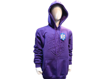 PURPLE EMBOSS HOODY